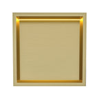 Brushed Brass Stainless Steel Shower Niche with LED Light Colour Option