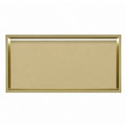 Brushed Brass Stainless Steel Shower Niche with LED Light Colour Option