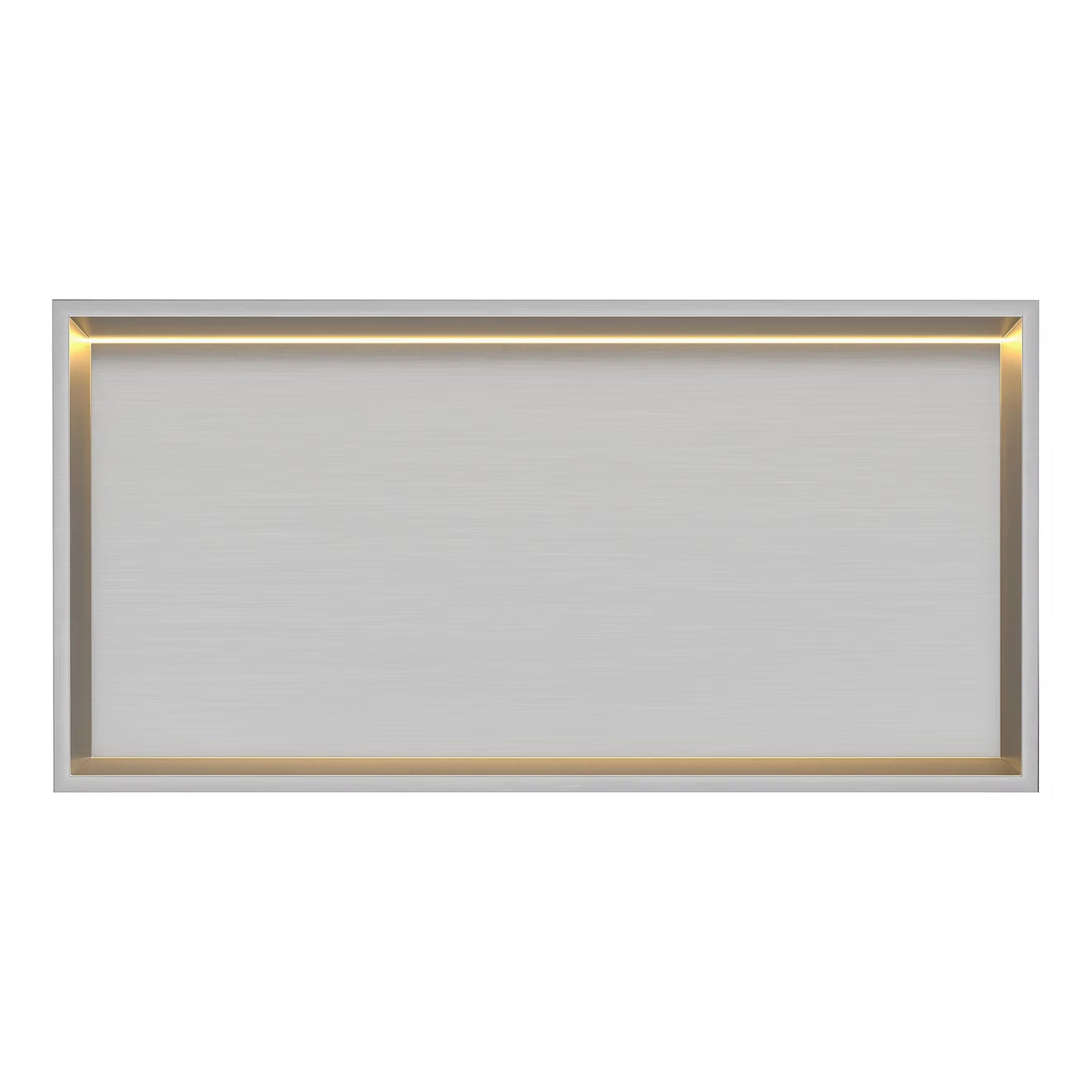 Brushed Stainless Steel Shower Niche with LED Light Colour Option