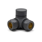 THERMOSTATIC TRV CORNER RADIATOR VALVES 1/2" X 15MM LOCKSHIELD PACK (ANTHRACITE) (CTRVK10A)