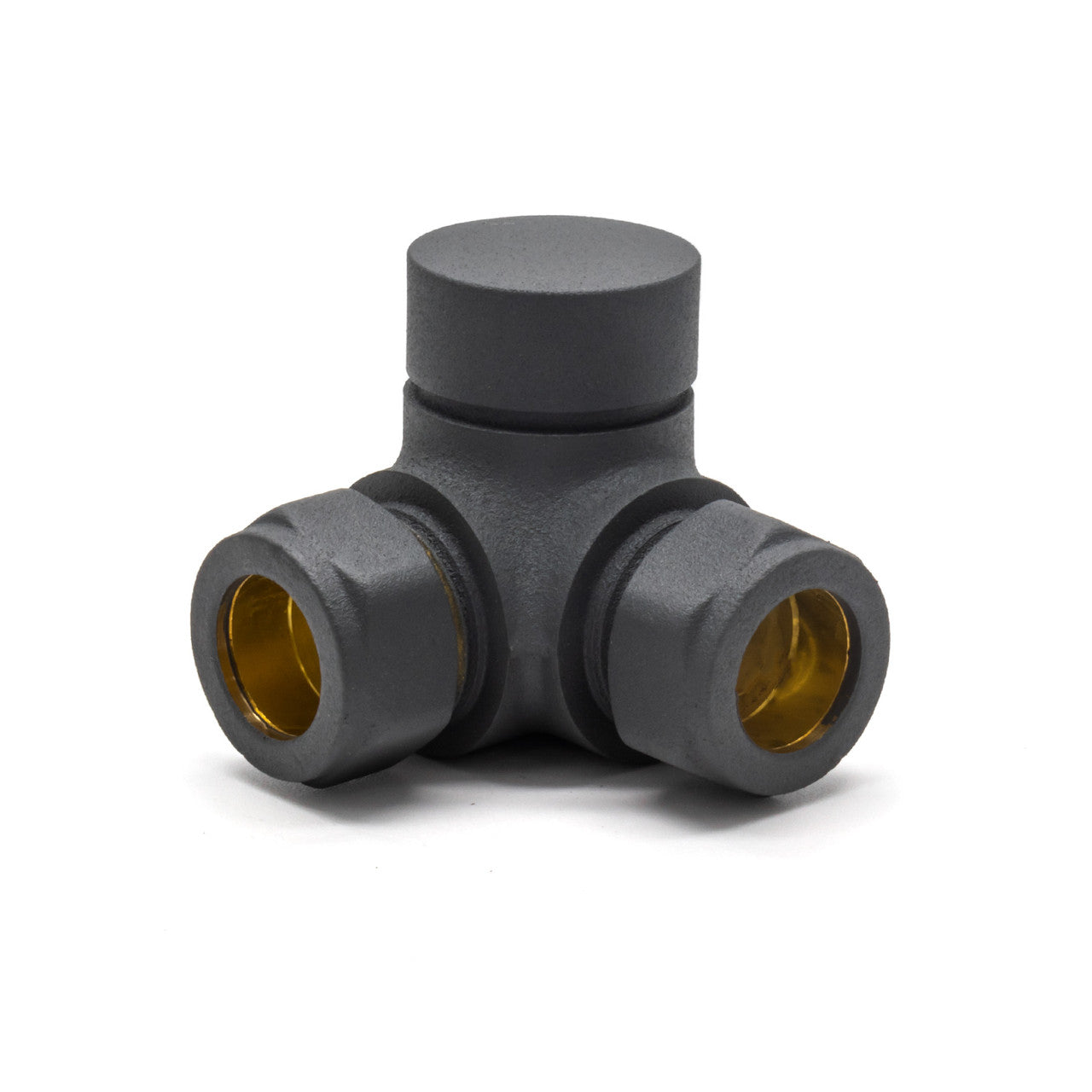 THERMOSTATIC TRV CORNER RADIATOR VALVES 1/2" X 15MM LOCKSHIELD PACK (ANTHRACITE) (CTRVK10A)