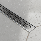 Shower Tray with Linear Drain - Longside Drain Position