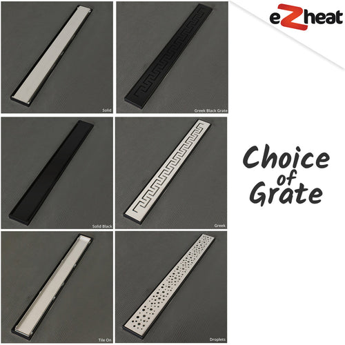 1000 x 1000 x 20mm Linear Wet Room Shower Trays