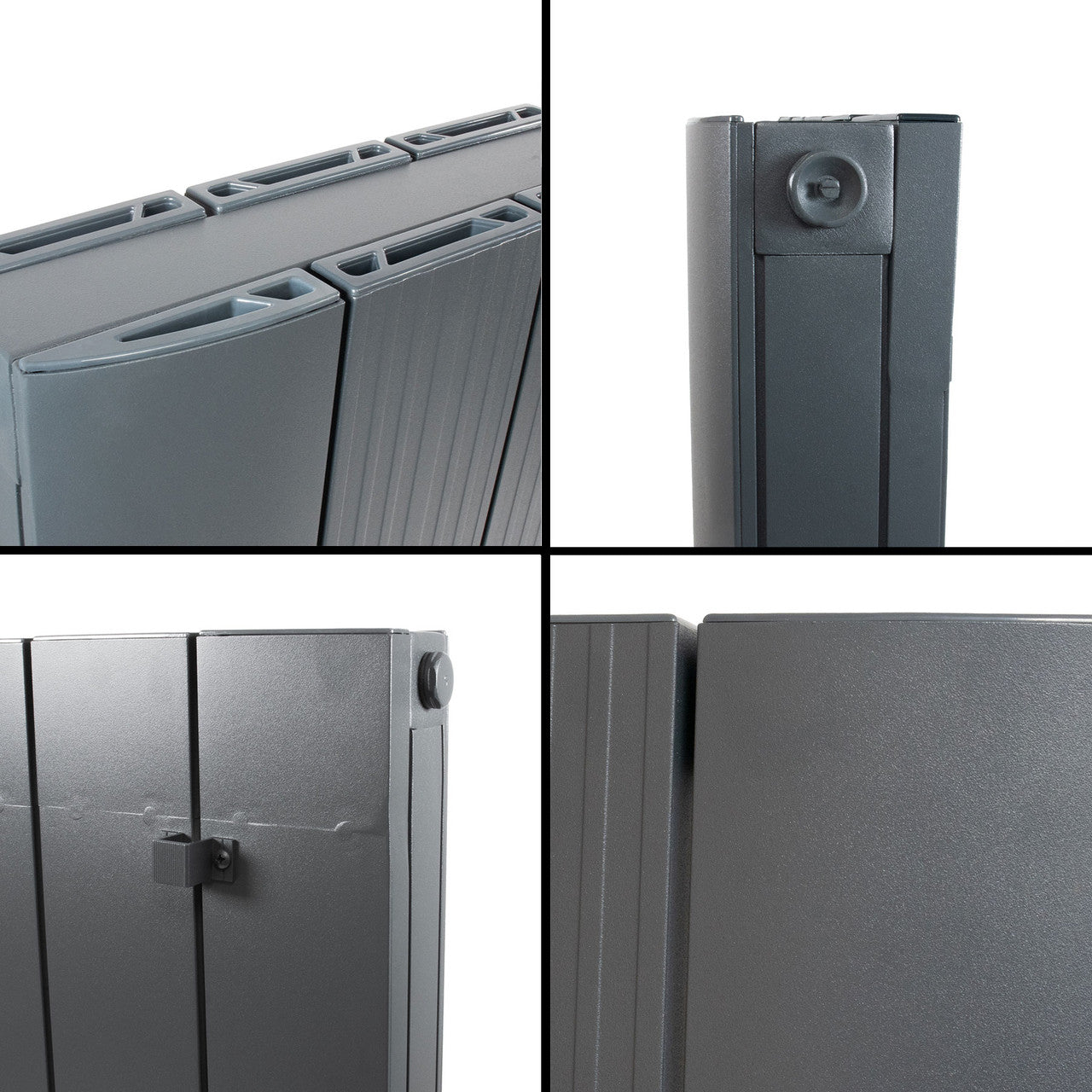 Anthracite Aluminium Designer Radiator Vertical Horizontal Single Double