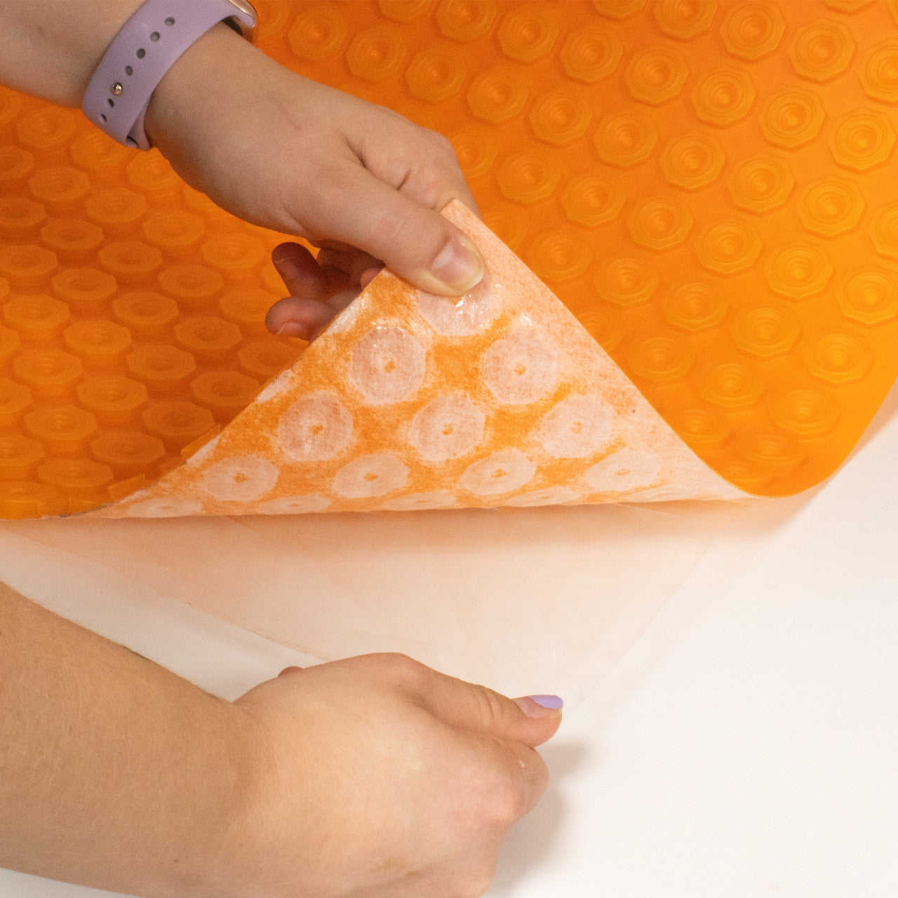 Self-Adhesive Decoupling Membrane for Under Tile Underfloor Heating