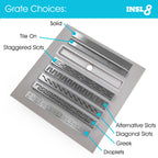 Linear Wetroom Shower Tray - Tile On With Waste and Choice of Grate Style XPS
