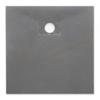 Grey SMC Shower Trays with Stainless Steel Drain Cover