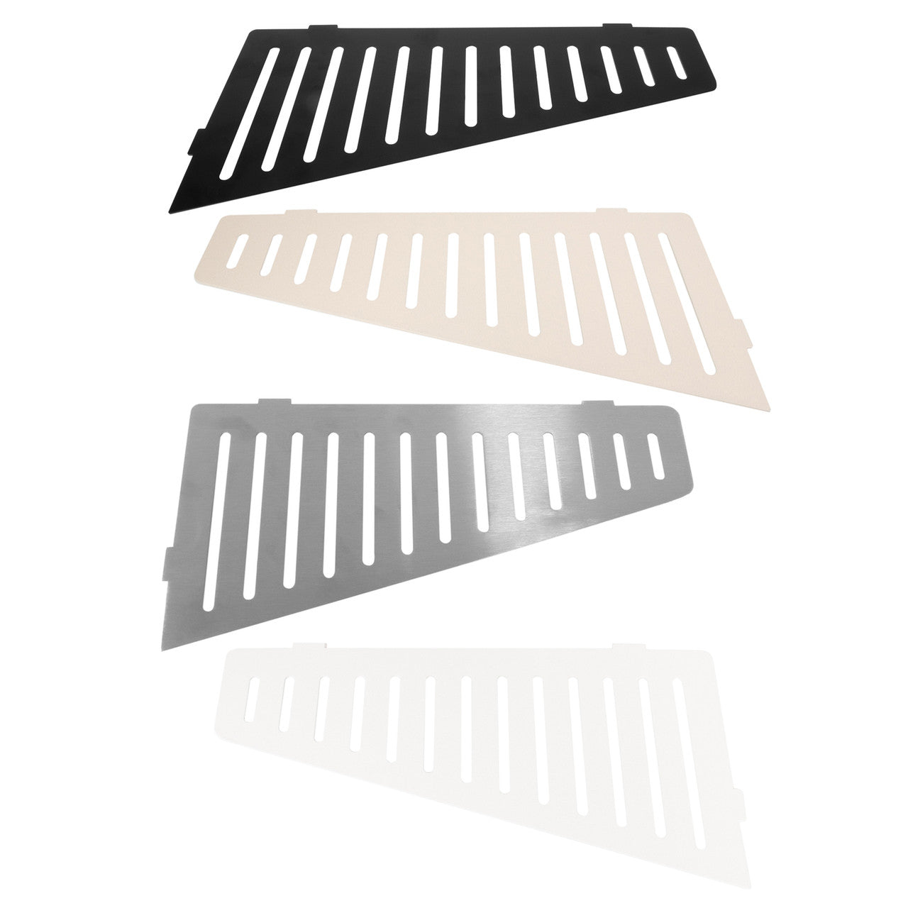 Stainless Steel Tapered Wing Shower Shelf