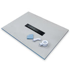 Shower Tray with Linear Drain - Centre Drain Position - Black