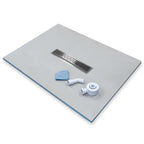 Shower Tray with Linear Drain - Centre Drain Position