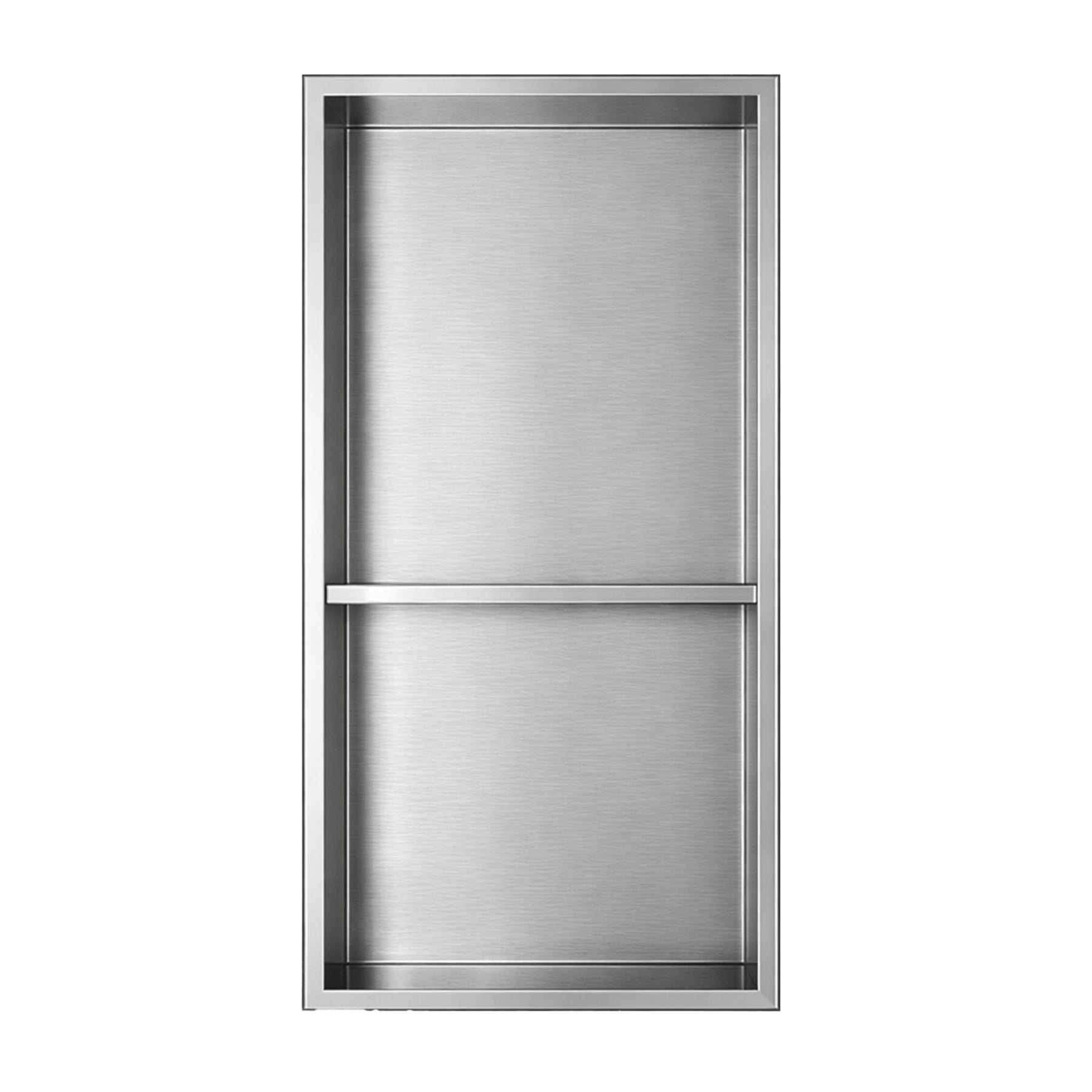 Stainless Steel Slimline 80mm Shower Niches