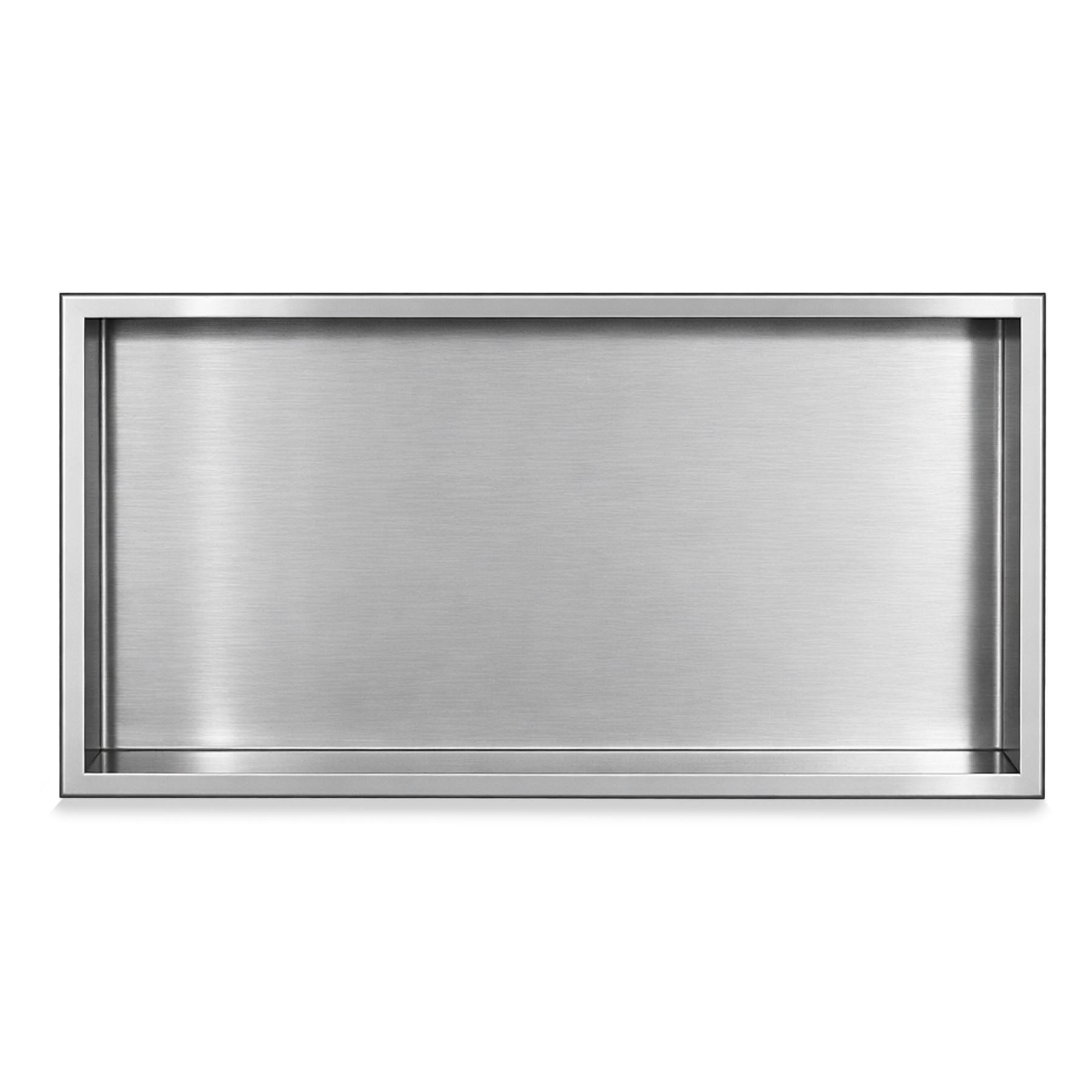 Stainless Steel Slimline 80mm Shower Niches