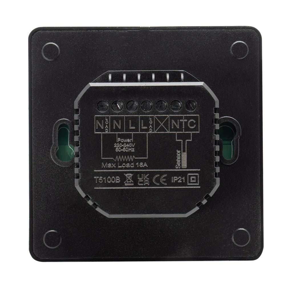Nuwarm Programmable Thermostat - Black