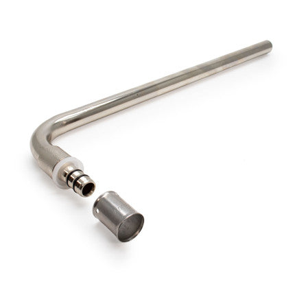16mm x 15Cu Press Radiator Elbow - Plated