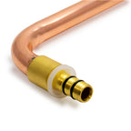 16mm x 15Cu Press Radiator Elbow - Unplated
