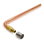 16mm x 15Cu Press Radiator Elbow - Unplated