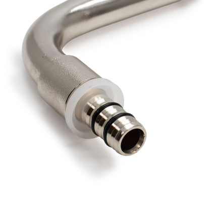 16mm x 15Cu Press Radiator Elbow - Plated