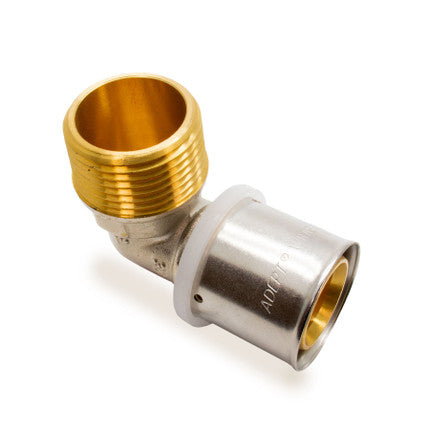 16mm x 1/2" Press Male Elbow