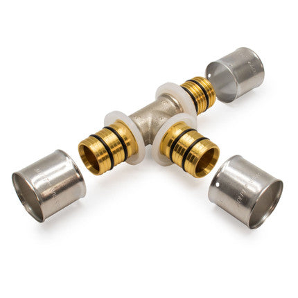 16mm Press Equal Tee