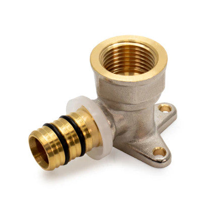 16mm x 1/2" Press Wall Plate Elbow