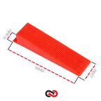 Ezheat Red Plastic Tile Levelling Wedges (100 pack) (TLS82W) - Dimensions