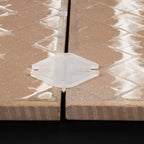 Ezheat Tile Levelling System Spacer Clips (TLS82) - In Use