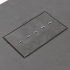Grey SMC Shower Trays with Solid Holes Drain Cover