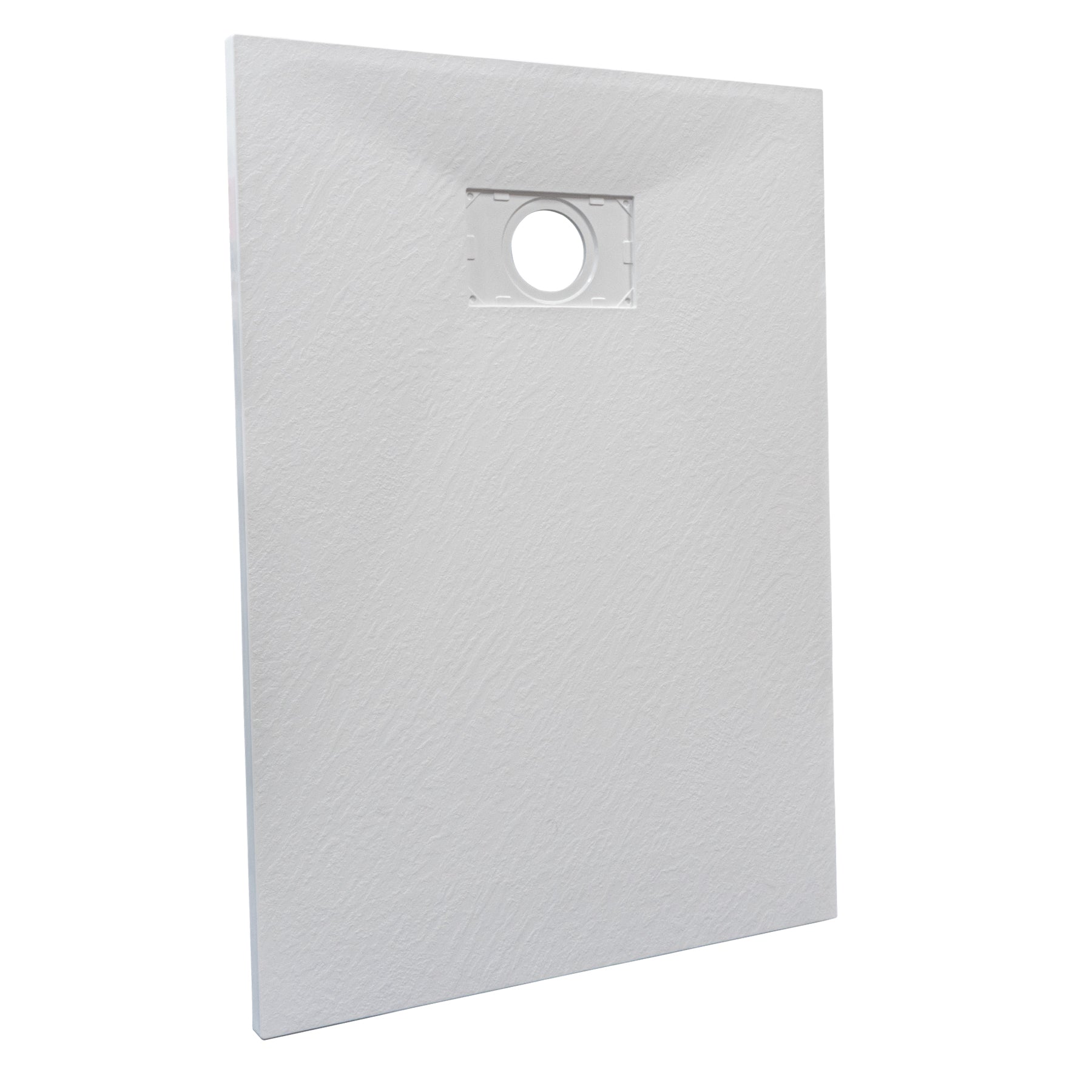 White SMC Shower Trays with Solid Holes Drain Cover