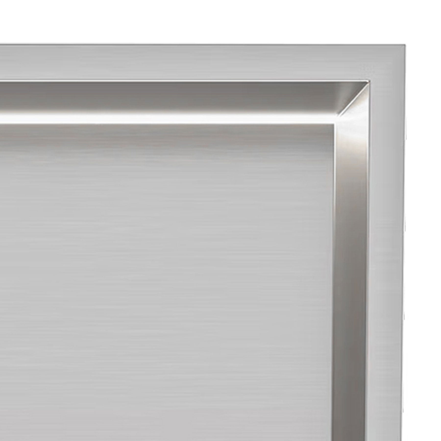 Brushed Stainless Steel Shower Niche with LED Light Colour Option