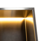 Stainless Steel Slimline 80mm Shower Niches