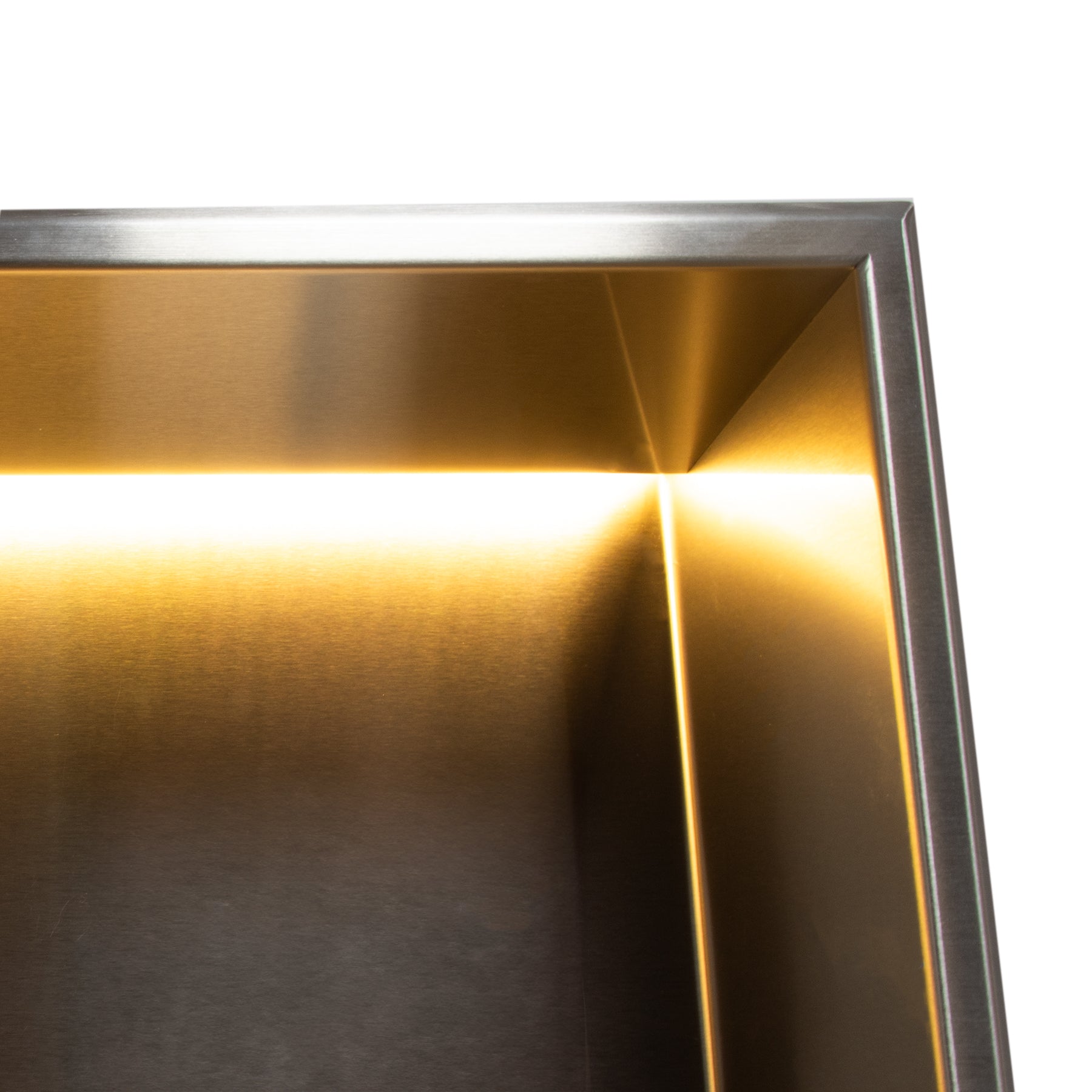 Stainless Steel Slimline 80mm Shower Niches