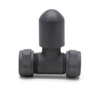 THERMOSTATIC TRV STRAIGHT RADIATOR VALVES 1/2" X 15MM LOCKSHIELD PACK (ANTHRACITE) (STRVK10A)