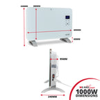 1000W Smart Wi-Fi Glass Panel Radiator