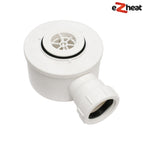 1000 x 1000 x 30mm Linear Wetroom Shower Tray Kit with Drain & Choice of Grate