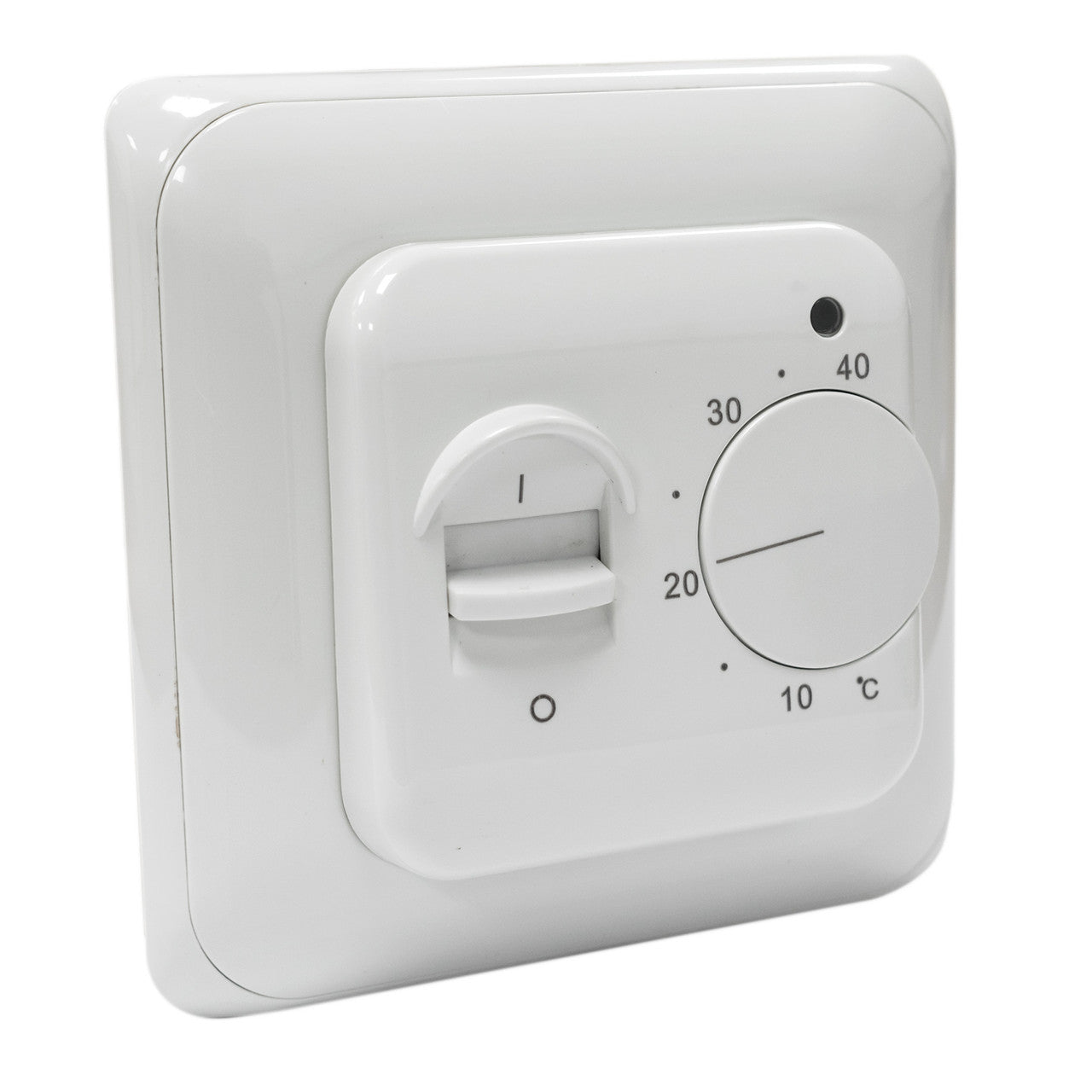 White Manual Thermostat for Underfloor Heating
