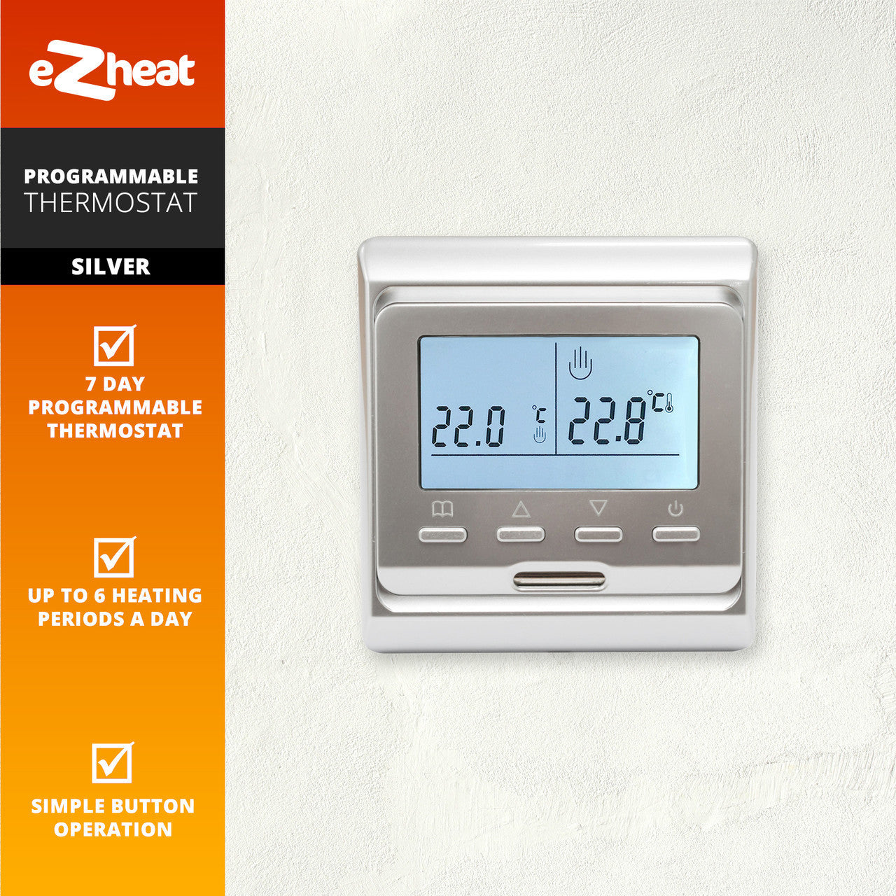 Programmable Thermostat for Water Underfloor Heating Kits
