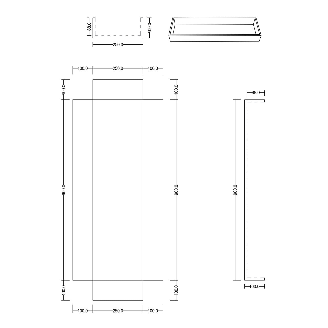 Tileable XPS Recessed Shower Niches