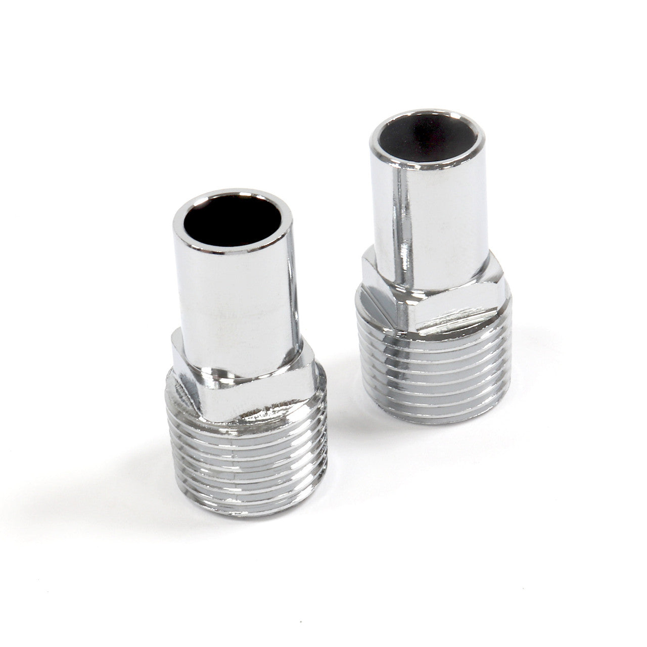 Thermostatic TRV Corner Radiator Valves 1/2" x 15mm Lockshield Pack (White)