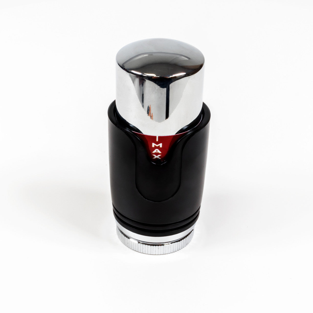 Thermostatic TRV Corner Radiator Valves 1/2" x 15mm Lockshield Pack (Black Chrome)