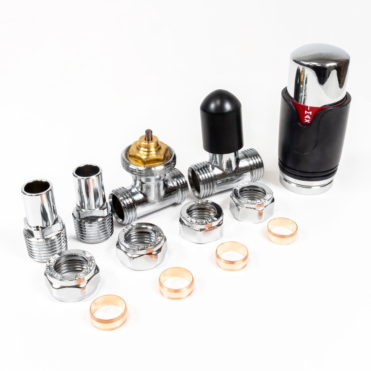 Tmv Radiator Thermostatic TRV Straight Radiator Valves 1/2