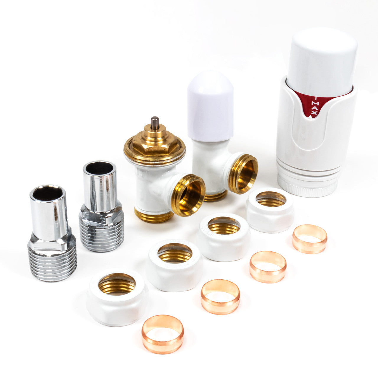 Thermostatic TRV Angled Radiator Valves