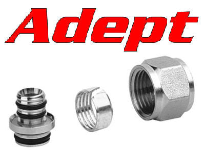 Nickel 20x2mm 3/4" Pipe Connectors