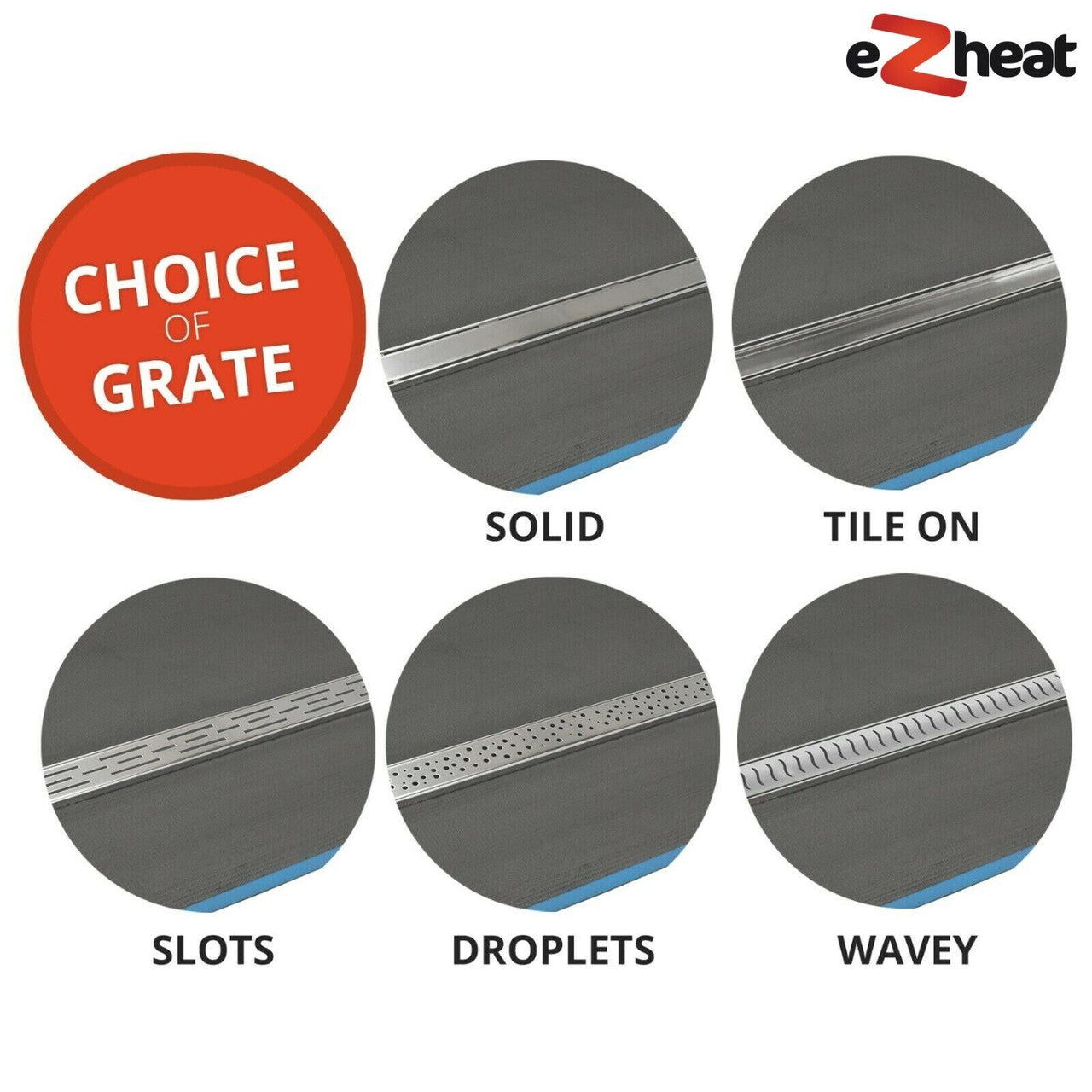 Wet Room Linear Shower Tray with Centre Drain Kit