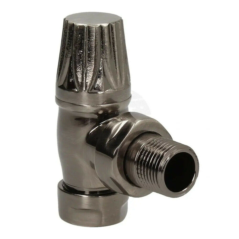 Bentley Traditional Angled Gothic 15 mm TRV & Lockshield Valve Set 15mm x 1/2"