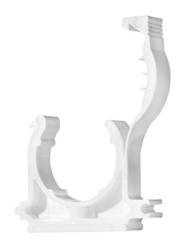White Hinged Pipe clip for 16mm Pipe (50)