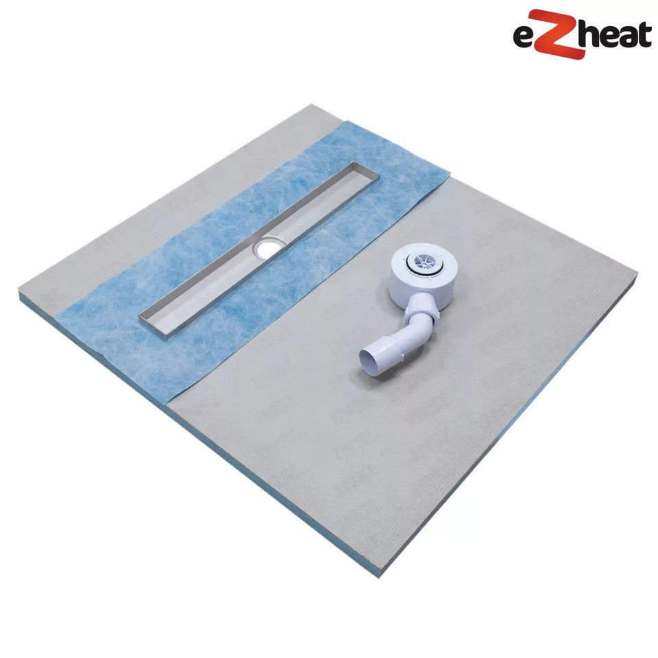 Linear Wetroom Shower Tray - Tile On With Waste and Choice of Grate Style XPS