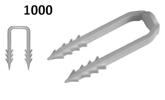 66mm White Underfloor Heating Pipe Clip for 15mm,16mm,17mm or 18mm Pipe
